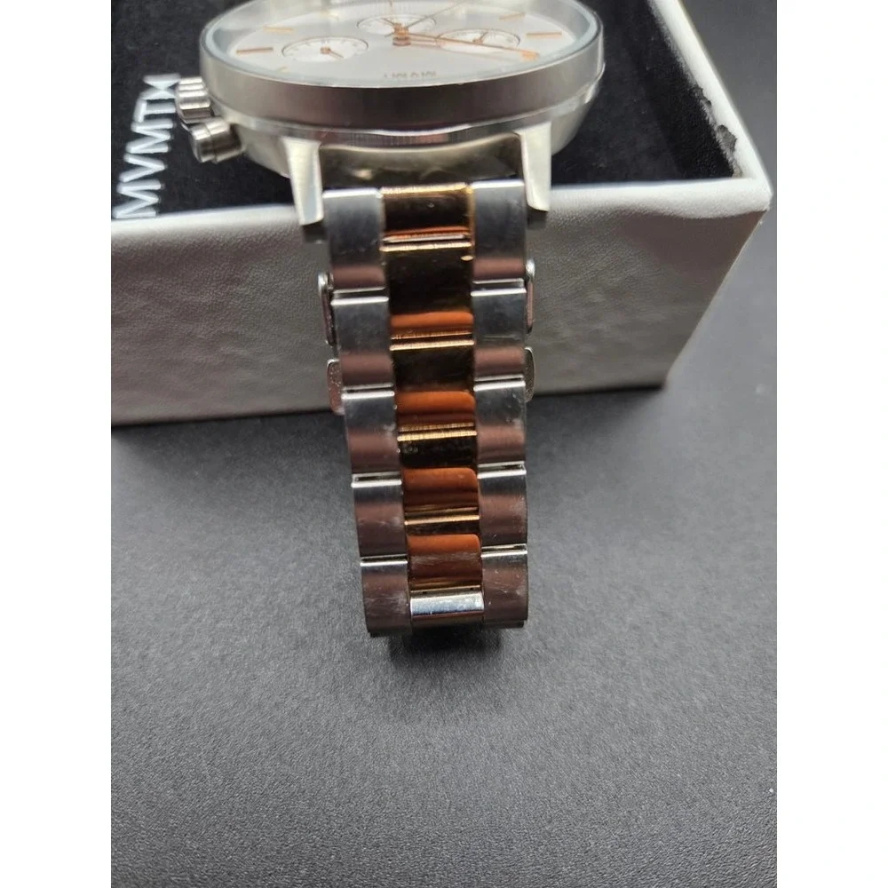MVMT Nova Multi-Function Watch Silver Rose Gold‎ Two Tone Stainless Steel Women